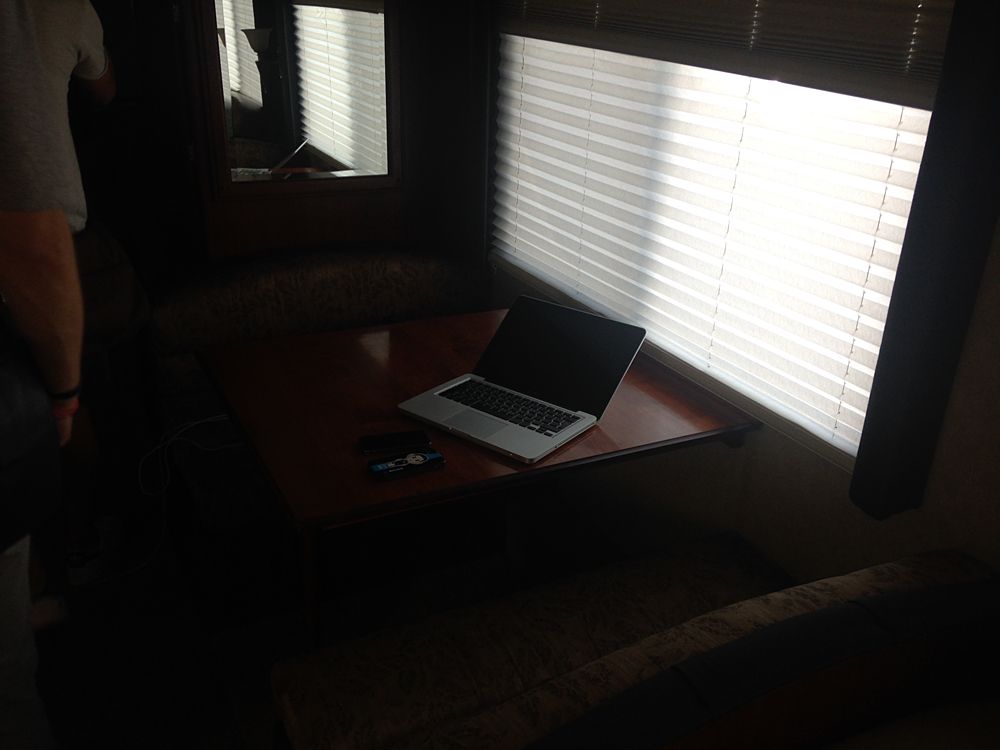 Richie Porte's motorhome for the Giro d'Italia