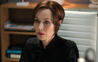 Casualty Connie Beauchamp (Amanda Mealing) struggles alone with severe anxiety