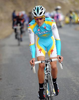 Alberto Contador attacks, Paris-Nice 2010, stage four