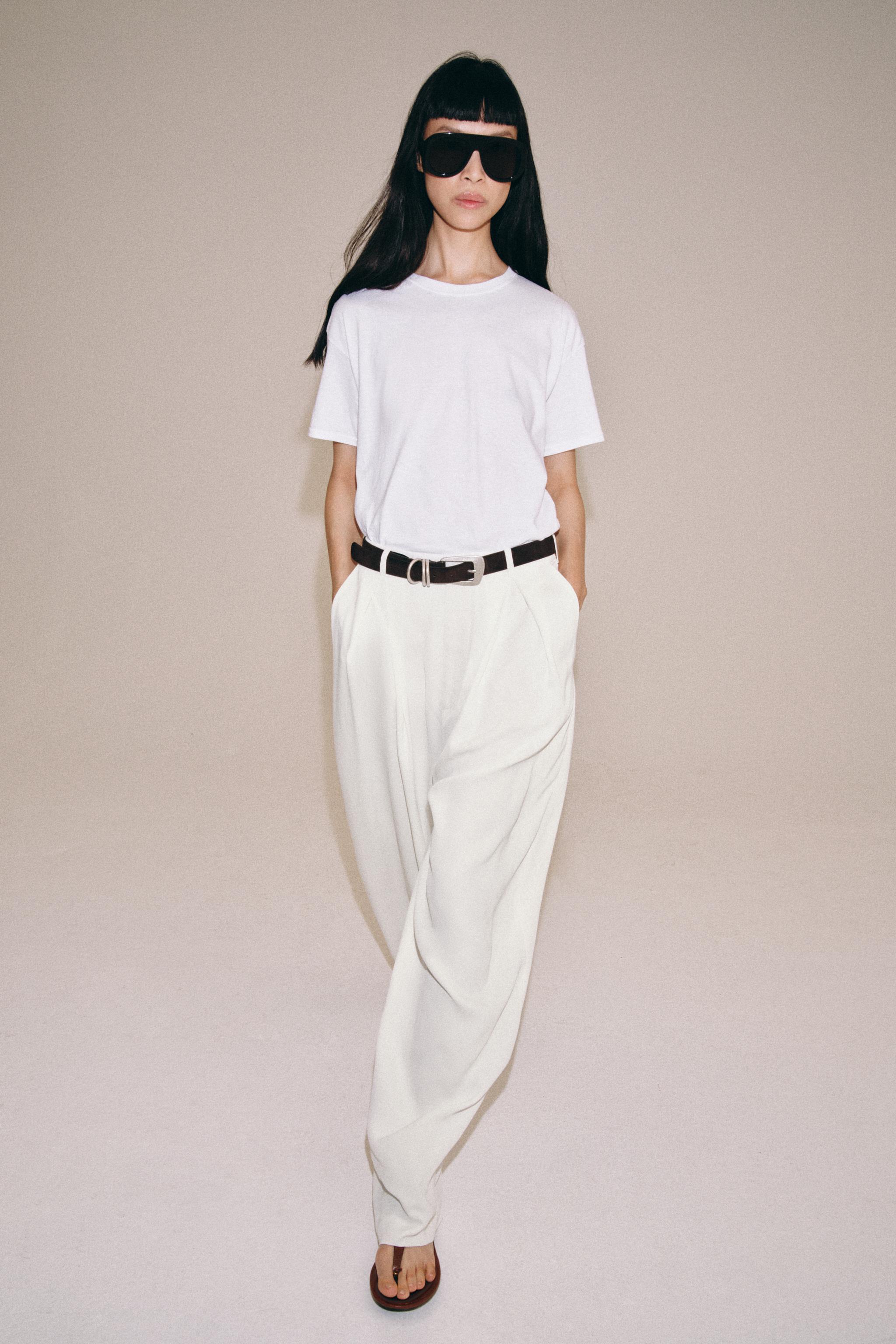 Zw Collection Flowing Darted Trousers