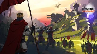 9 Kings key art showing a king directing an army of archers