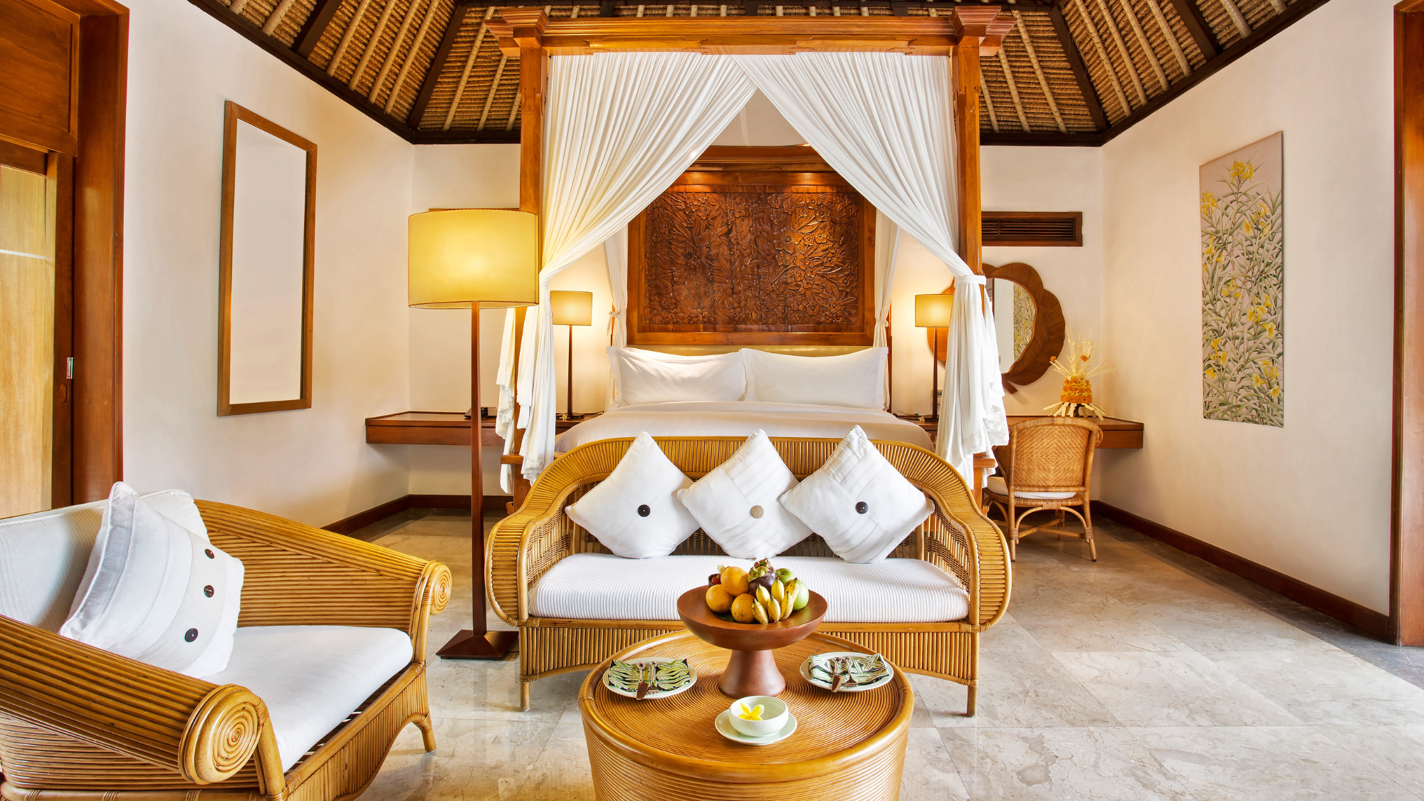 Bedroom at the Oberoi Beach Resort, Bali