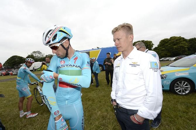 Vicenzo Nibali and Alexandre Vinokourov