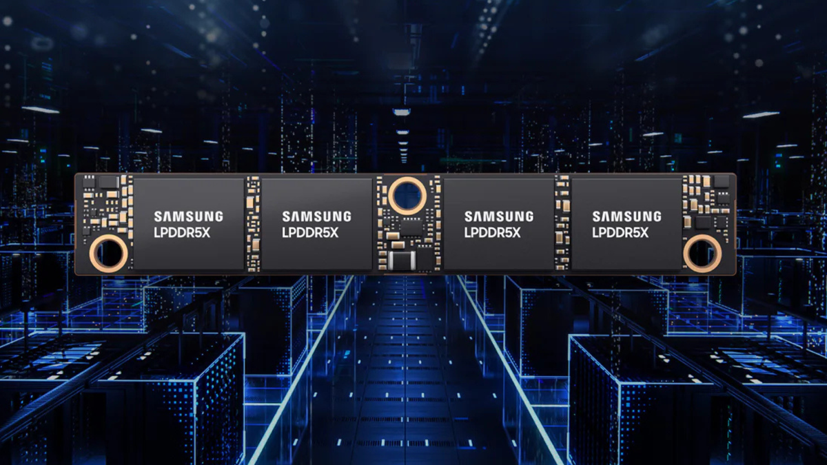 Samsung introduces SOCAMM2 LPDDR5X memory module for AI data centers — new standard set to offer reduced power consumption and double the bandwidth versus DDR5 RDIMMs