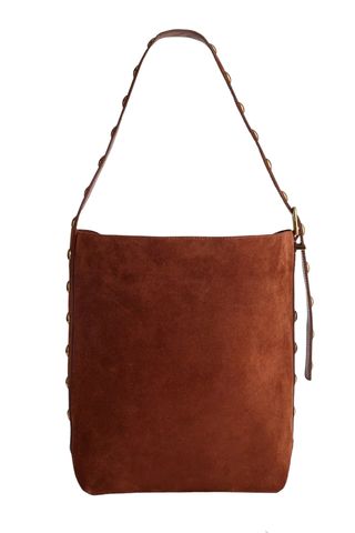 Essentials Suede Bucket Bag