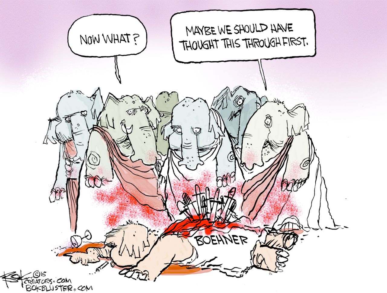 Editorial cartoon U.S. GOP John Boehner