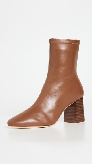 Elise Slim Ankle Booties With Block Heel