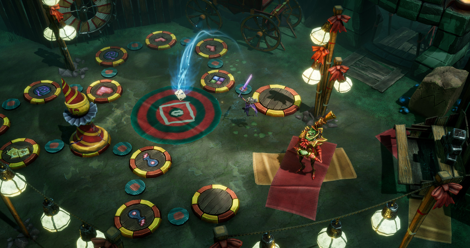 A ring-based mini-game in Lost in Random: The Eternal Die