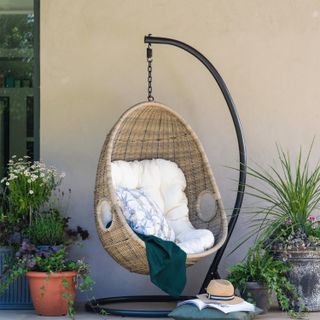 hanging outdoor chair from Gardenesque