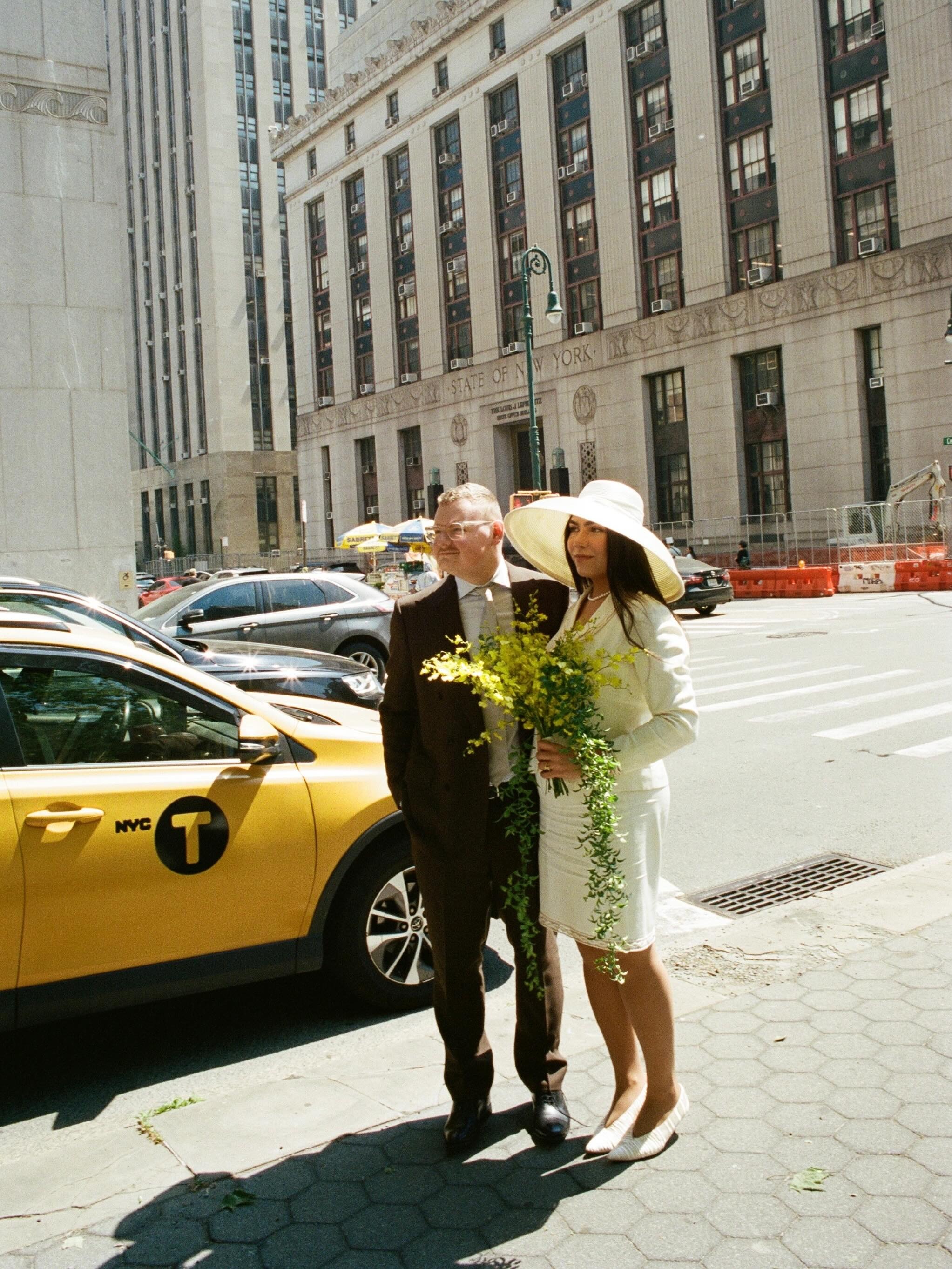 A 2026 bride wearing elopement outfit.