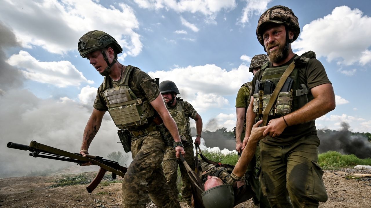 A tactical drill in the Zaporizhzhia region