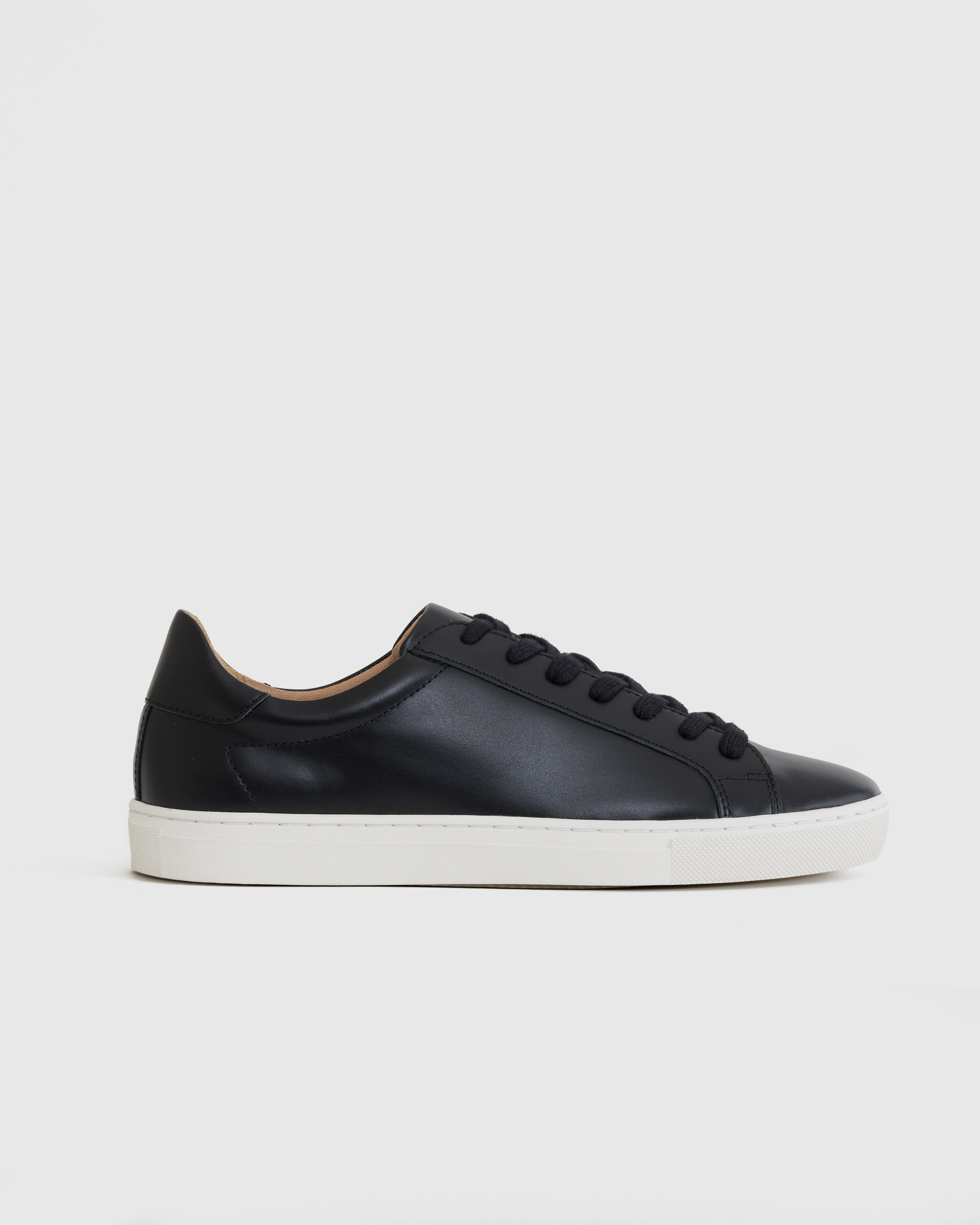 100% Leather Everyday Sneaker in Black