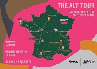 Lachlan Morton Alt Tour map