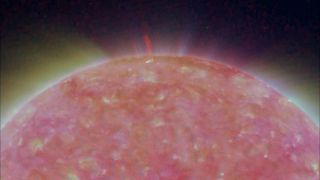 Another still combining all wavelengths from NASA's STEREO satellite reveals the upper part of the sun and its activity. "With STEREO's 3-D imagery, we'll be able to discern where matter and energy flows in the solar atmosphere much more precisely than wi