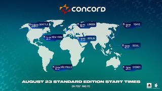 Concord launch times world map