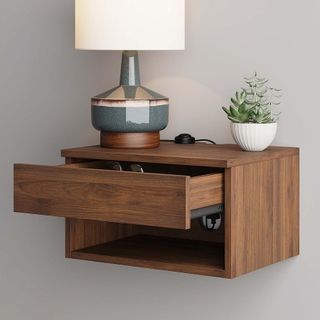 A floating nightstand
