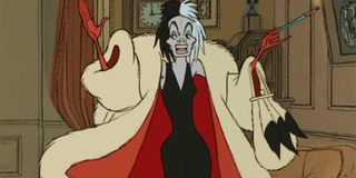 Cruella de Vil in 101 Dalmatians animated feature