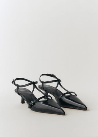 Kitten-Heel Leather Shoes - Women | Mango Usa