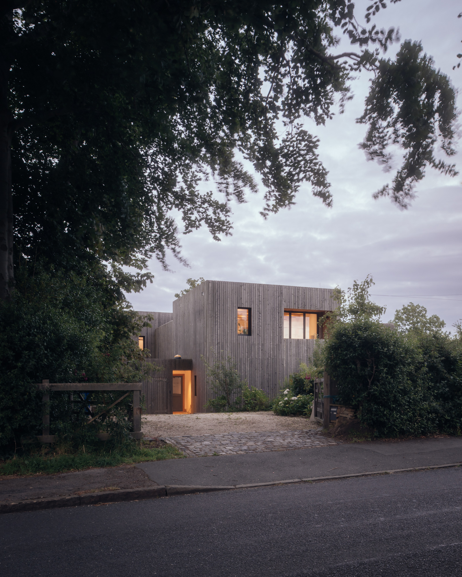 The house seen from the road