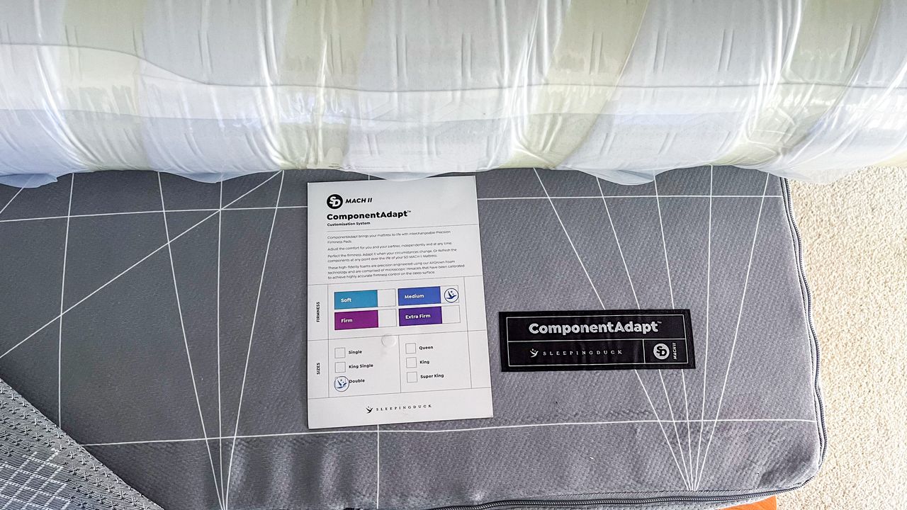 The changeable firmness foam layer in the Sleeping Duck Mach II mattress