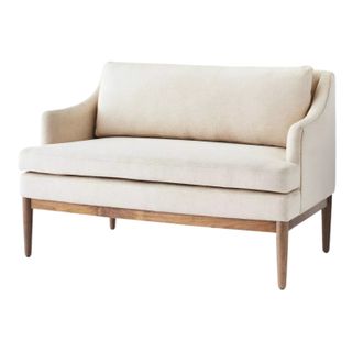 Howell Upholstered Loveseat With Wood Base