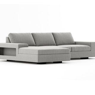 A gray Medley sectional for the best sustainable furniture brands.