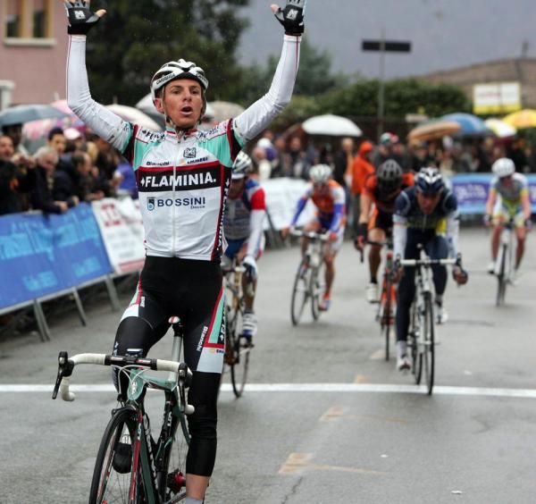 Ricc&ograve; celebrates his first win
