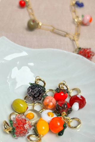 Murano Glass Food Charms