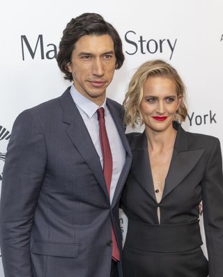 Adam Driver and Joanne Tucker attend premiere of Marriage...