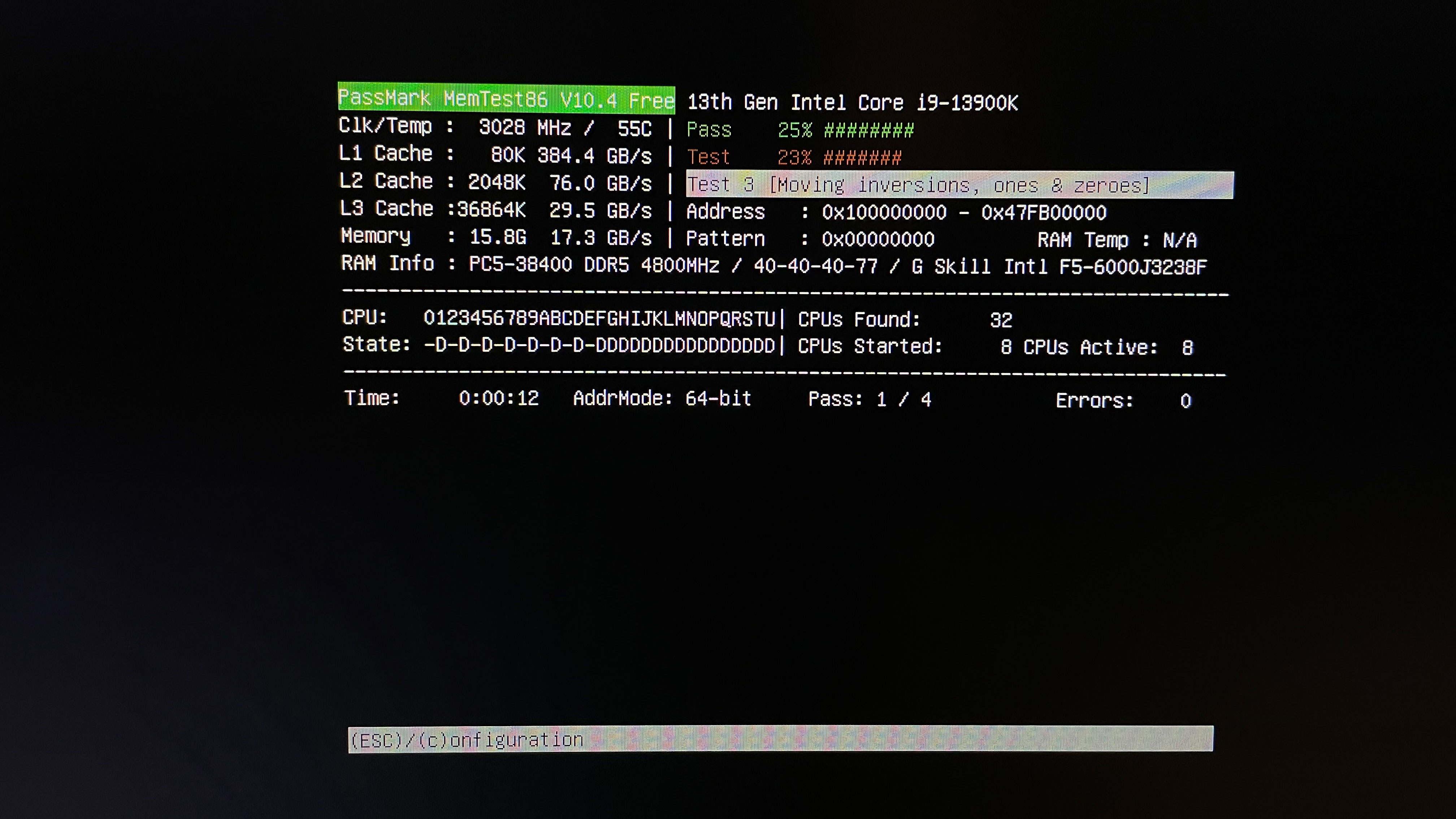 PassMark MemTest86