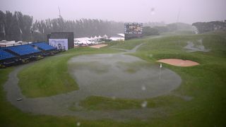 A general view of Durban CC under water during the 2025 South African Open Championship