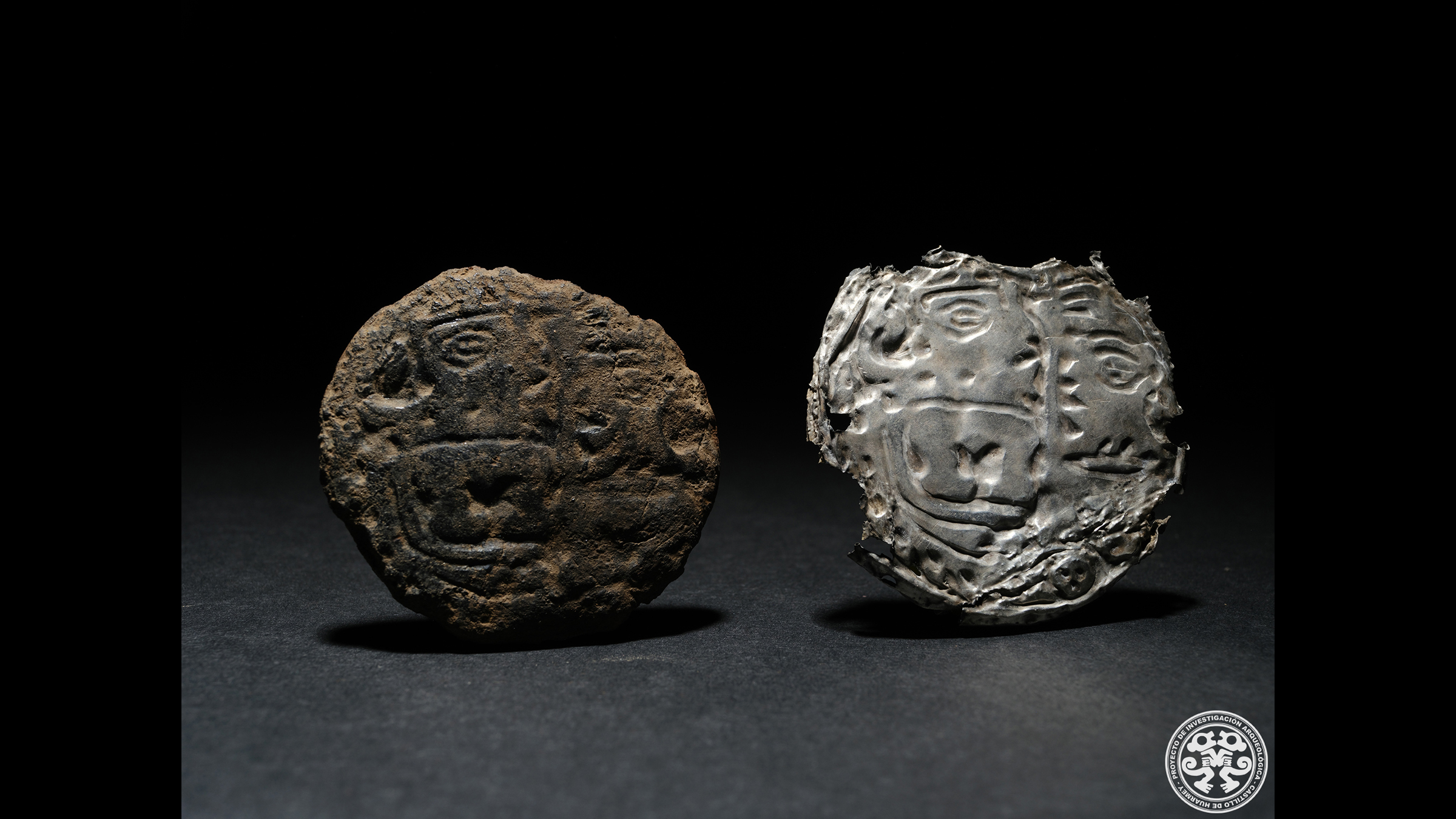 These silver ornaments, known as ear coils, were among the grave goods buried in the tomb with seven people who were buried there about 1,300 years ago.