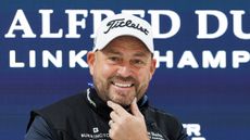 David Howell during a press conference ahead of the 2023 Alfred Dunhill Links Championship