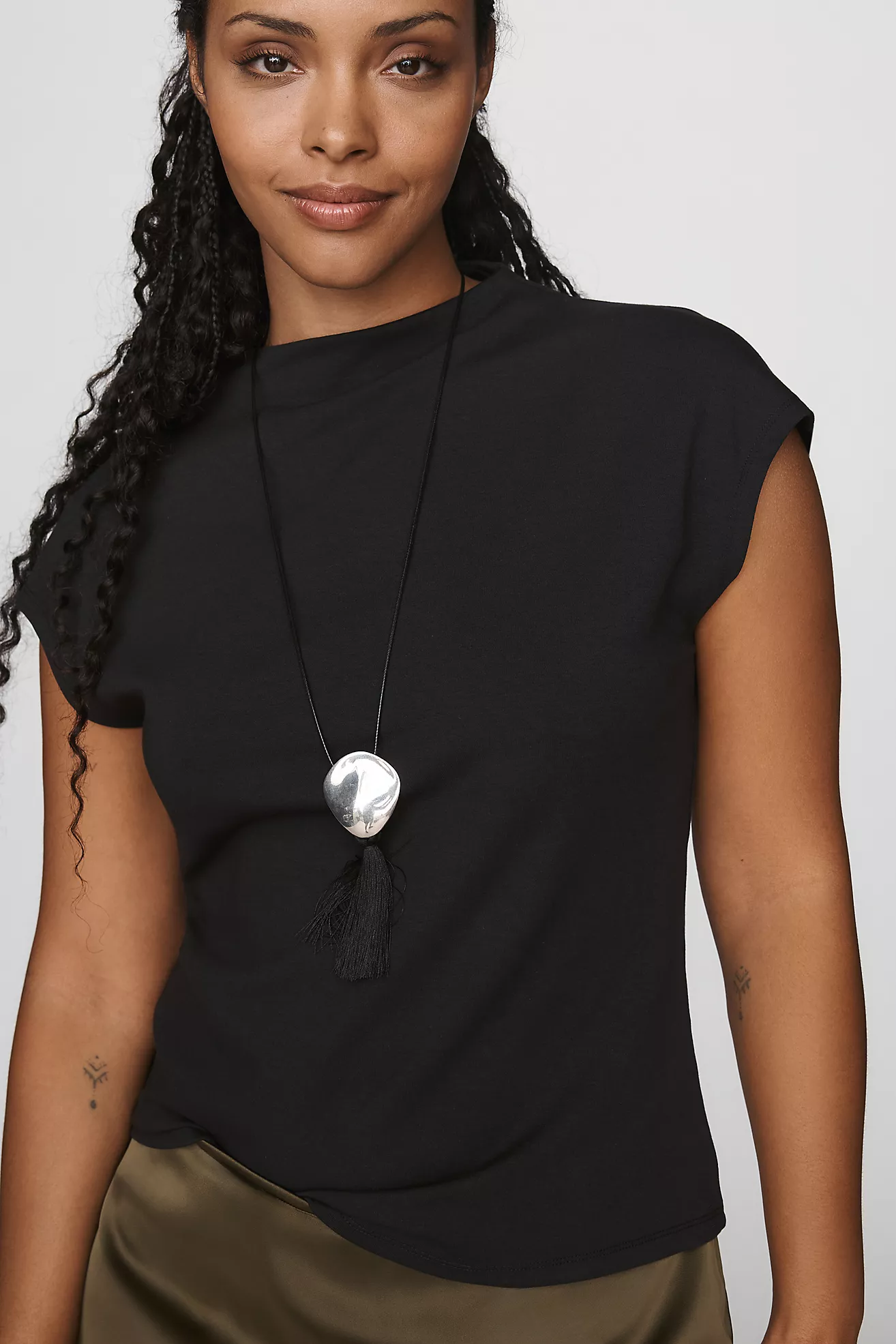 Pilcro Mock-Neck Top