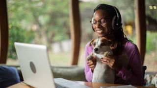 Woman and dog