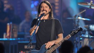 Musician Dave Grohl of the Foo Fighters performs on VH1 Storytellers on October 28, 2009 in Culver City, California