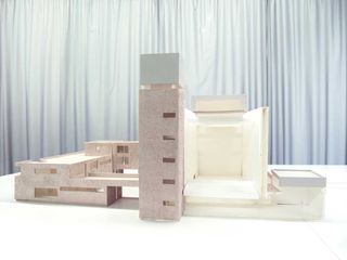 Architectural model of St Agnes Church König Gallery in Berlin