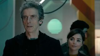 The 12th Doctor and Clara in Doctor Who.