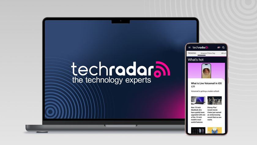 TechRadar logo on a laptop and TechRadar site on a phone