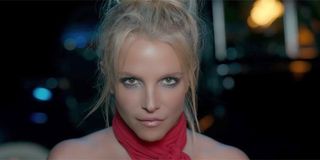 Britney Spears Slumber Party music video red top