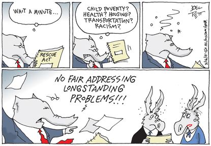 Political Cartoon U.S. gop democrats