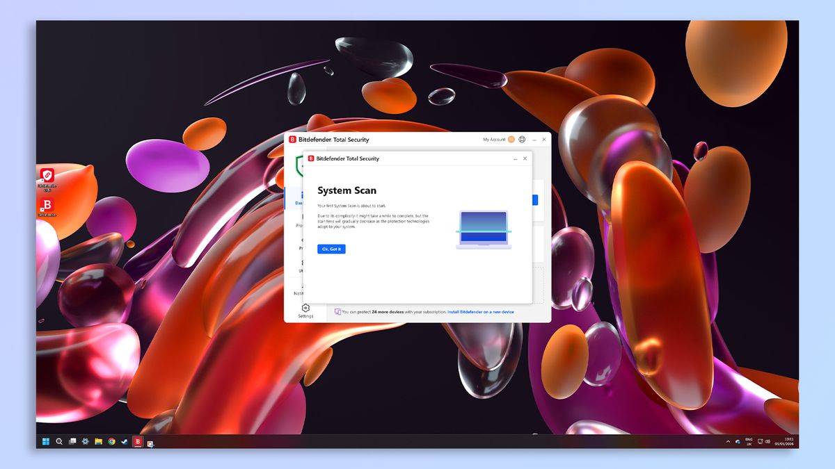 Bitdefender software screenshot