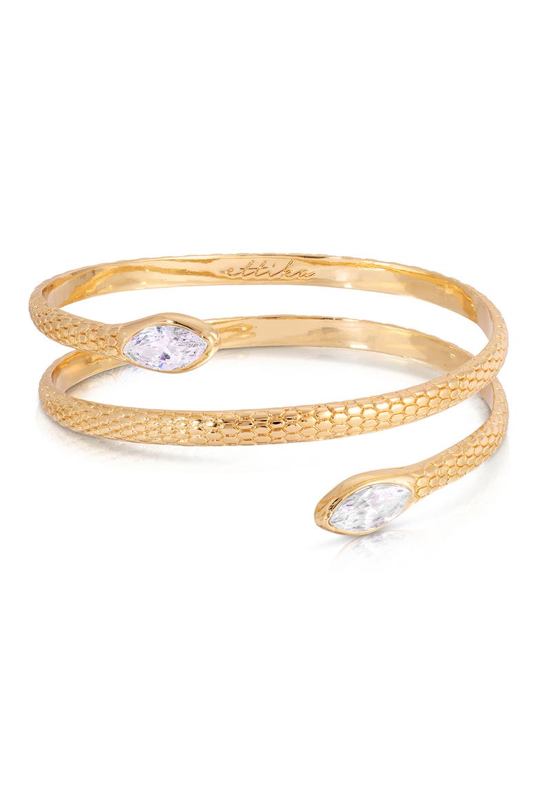 Serpent Wrap Cuff Bracelet