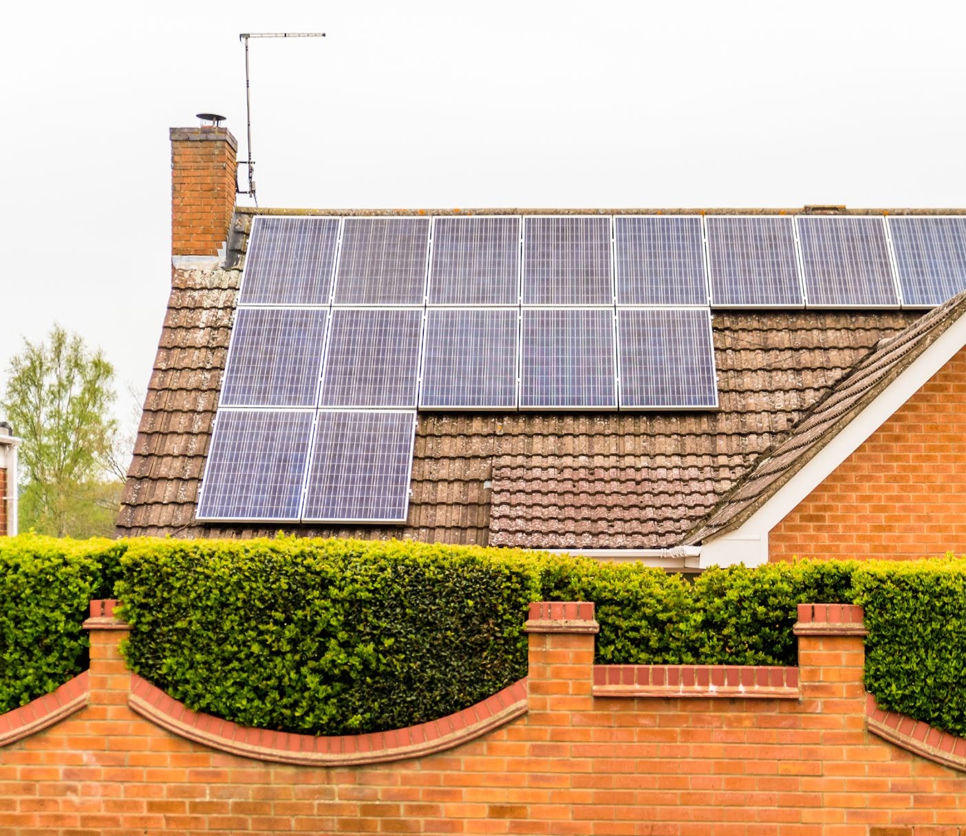 The average house can have around 20 square metres of solar panels on its roof