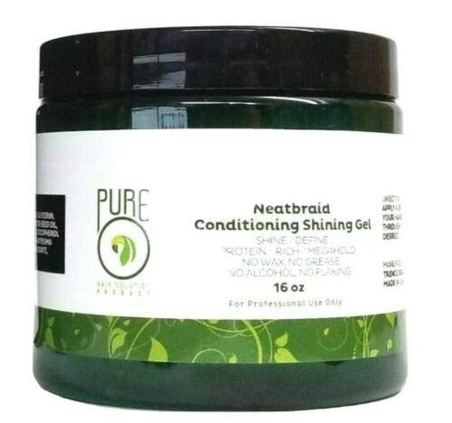 Pure O Natural Neatbraid Beauty Professional Conditioning Shining Gel 16 Oz