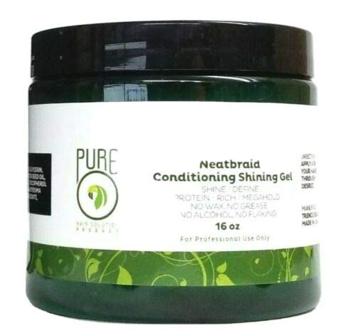 Pure O Natural Neatbraid Beauty Professional Conditioning Shining Gel 16 Oz