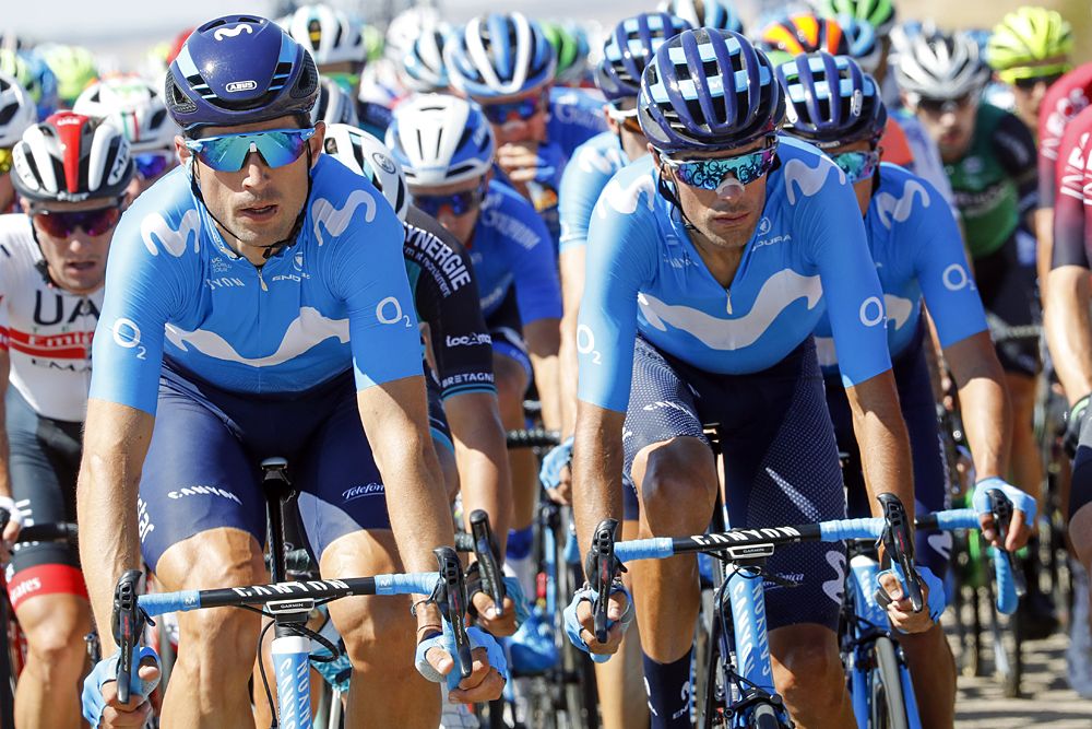 Movistar during during stage 2 of the Vuelta a Burgos