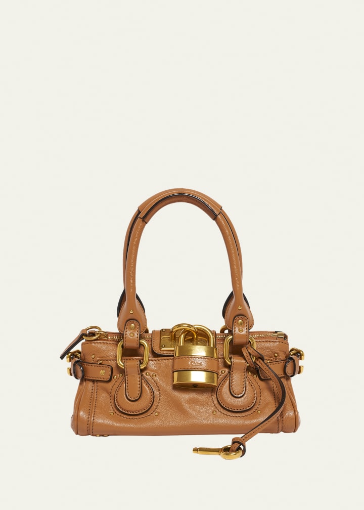 Small Paddington Padlock Shoulder Bag in Leather