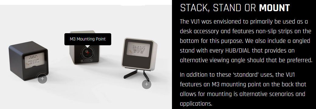 Streacom VU1 system gauges