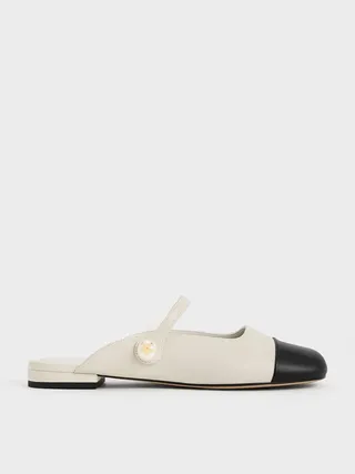 Aeryn Pearl Embellished Flat Mules